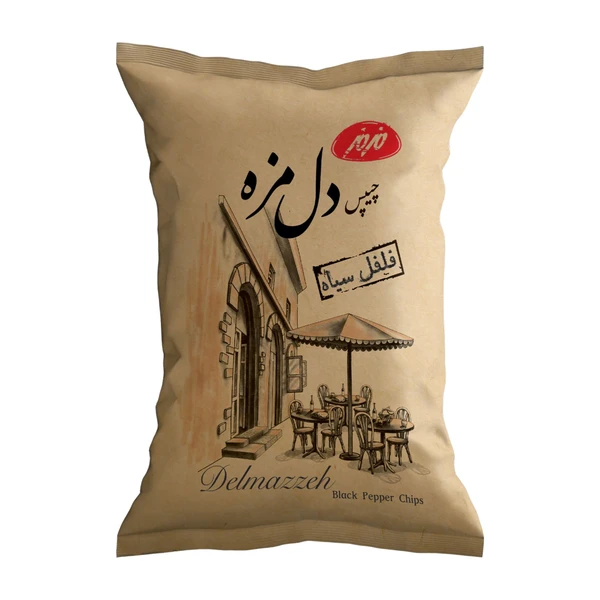 چیپس دل مزه فلفلی